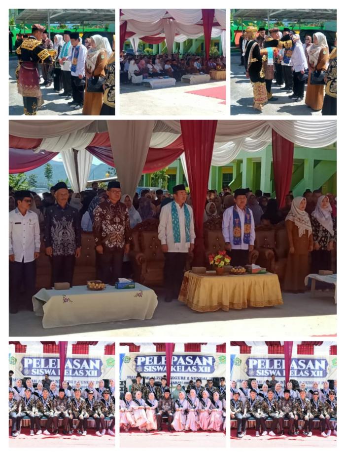 PELEPASAN SISWA-SISWI KELAS XII MAN 2 SUNGAI PENUH TAHUN PELAJARAN 2022/2023