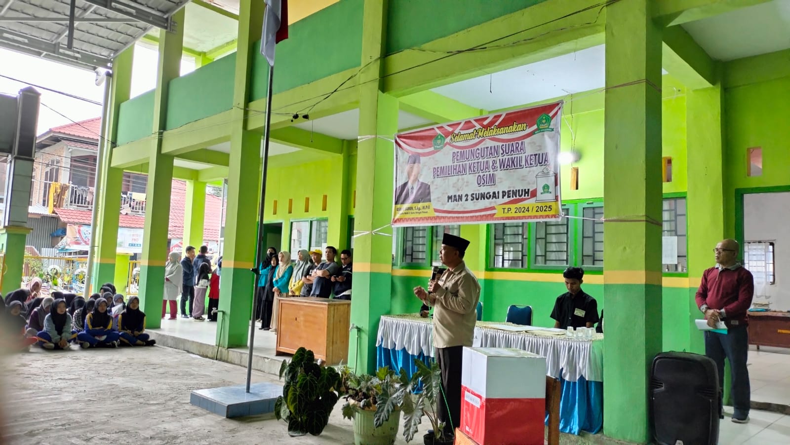 PESTA DEMOKRASI PEMILIHAN KETUA DAN WAKIL KETUA OSIM MAN 2 SUNGAI PENUH