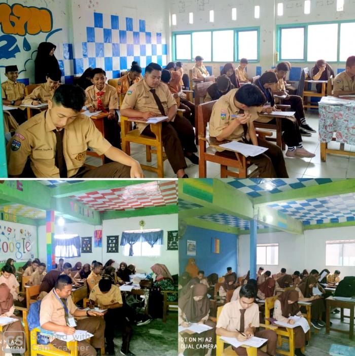 HARI KE 5 UJIAN SEMESTER/TENGAH SEMESTER MAN 2 SPN  MASIH BERJALAN DENGAN LANCAR