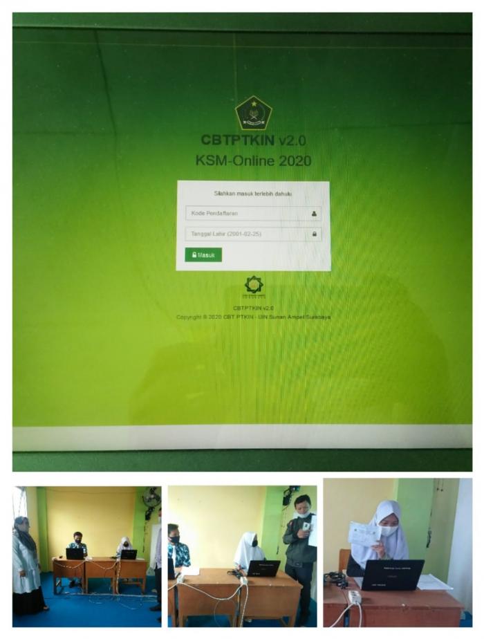 PESERTA KSMO MAN 2 SUNGAI PENUH  MENGIKUTI SIMULASI SECARA ONLINE