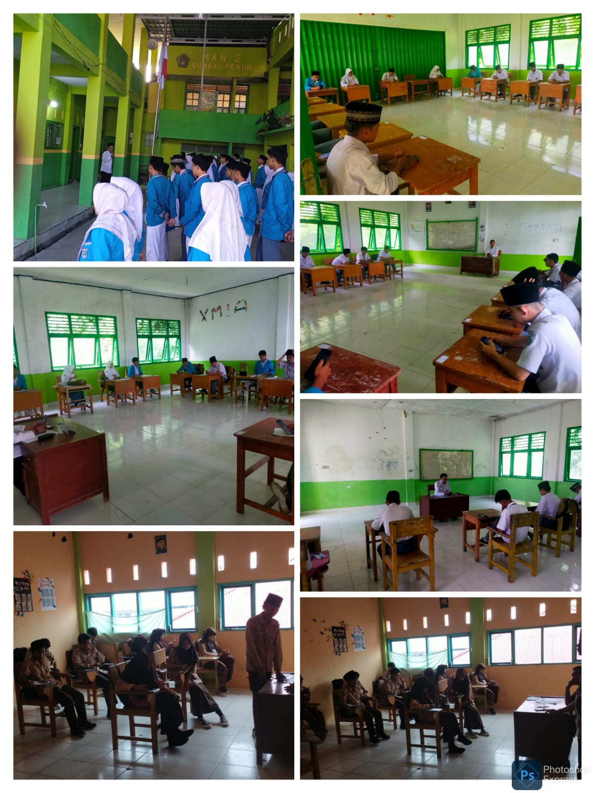 PELAKSANAAN UJIAN SEMESTER GENAP MAN 2 SUNGAI PENUH TAHUN PELAJARAN 2023/2024 BERJALAN LANCAR 