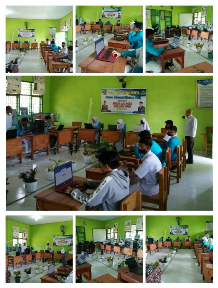 MAN 2 SUNGAI PENUH MELAKSANAKAN ANBK DAN SURVEI LINGKUNGAN BELAJAR