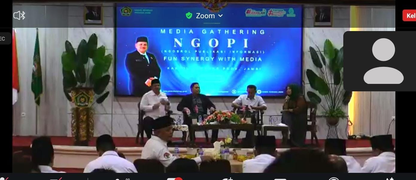 KAKANWIL PROVINSI JAMBI SAMPAIKAN PENTINGNYA BERSINERGI ANTARA HUMAS DAN MEDIA