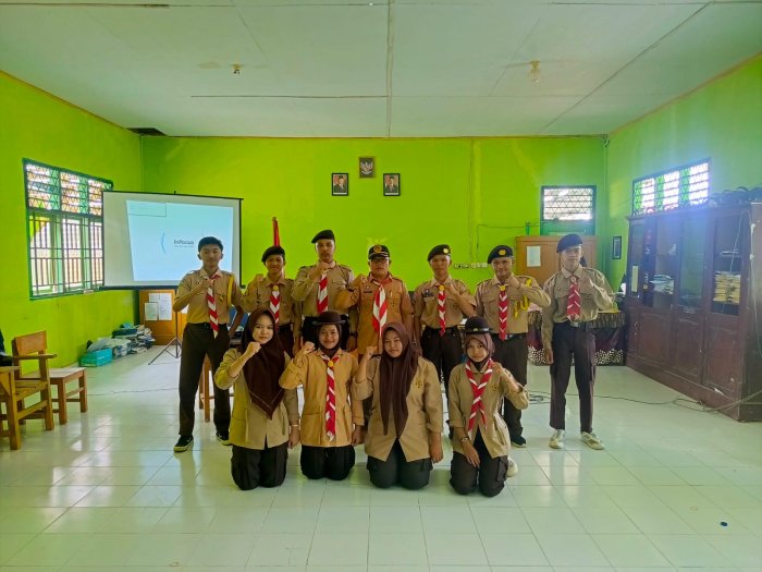 Prosesi Penegak Bantara Pramuka MAN 2 Sungai Penuh 2025