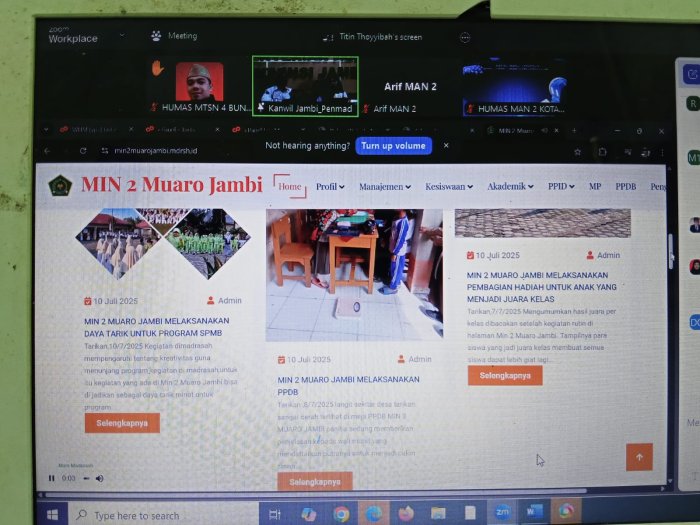 MAN 2 Sungai Penuh Tingkatkan Pengelolaan Website Madrasah